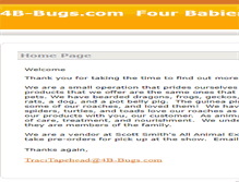 Tablet Screenshot of 4b-bugs.com